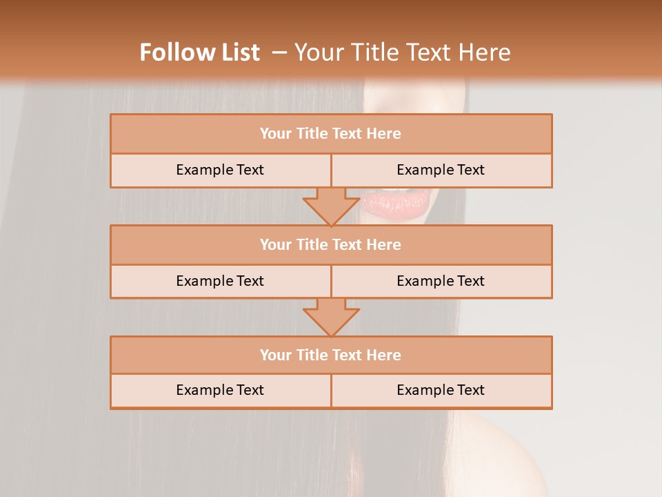 Femininity Beautiful Photo PowerPoint Template