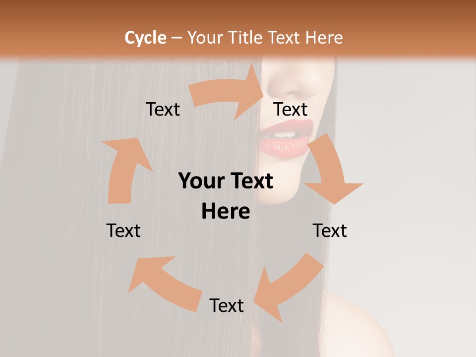 Femininity Beautiful Photo PowerPoint Template