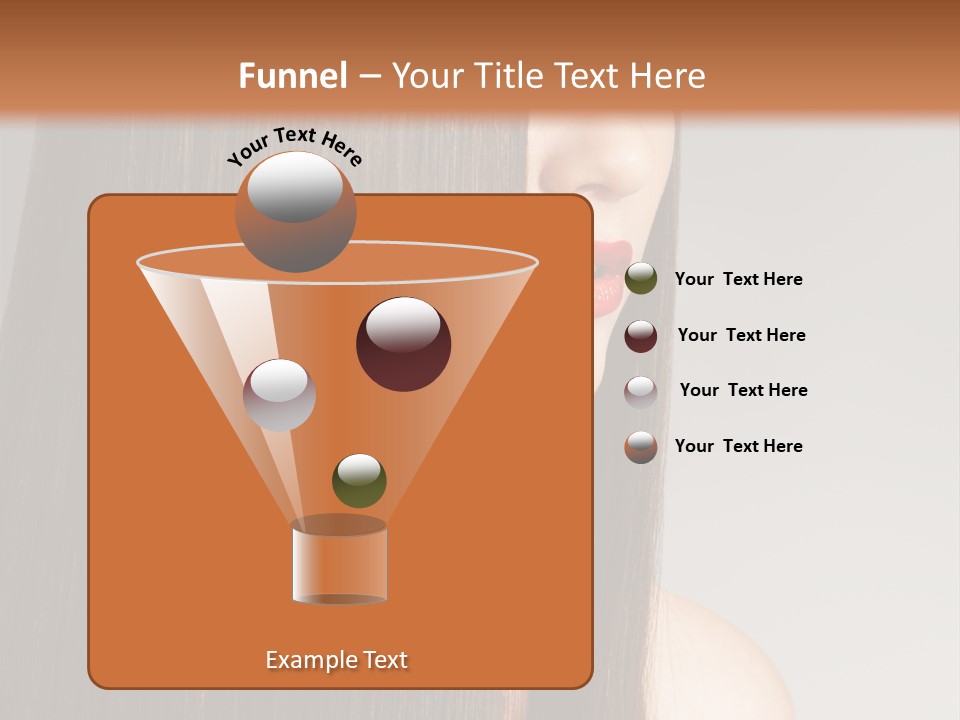 Femininity Beautiful Photo PowerPoint Template