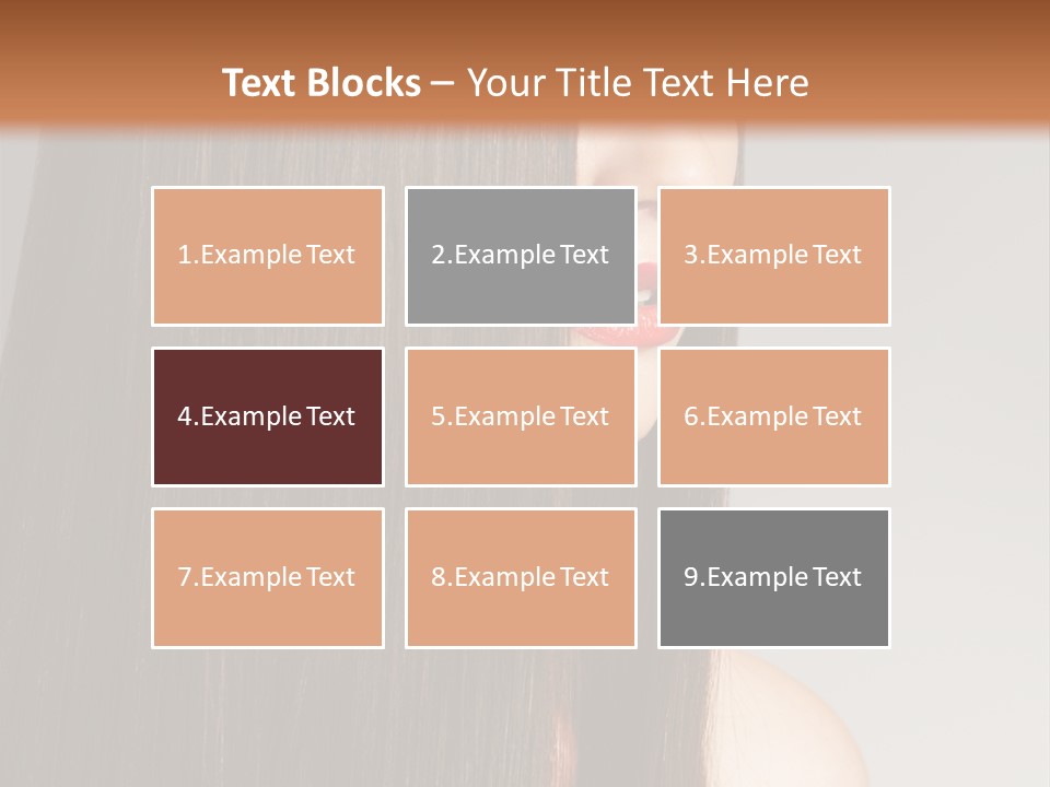 Femininity Beautiful Photo PowerPoint Template