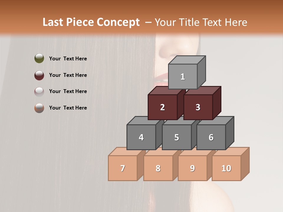 Femininity Beautiful Photo PowerPoint Template