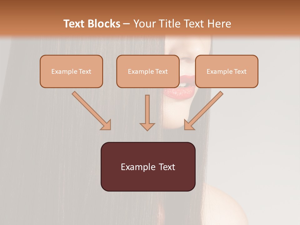 Femininity Beautiful Photo PowerPoint Template