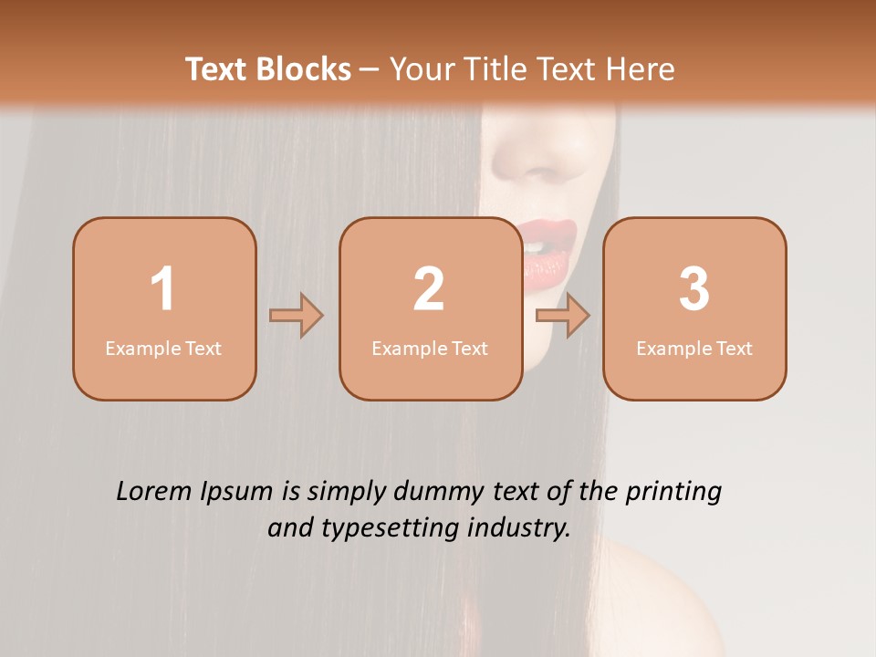 Femininity Beautiful Photo PowerPoint Template