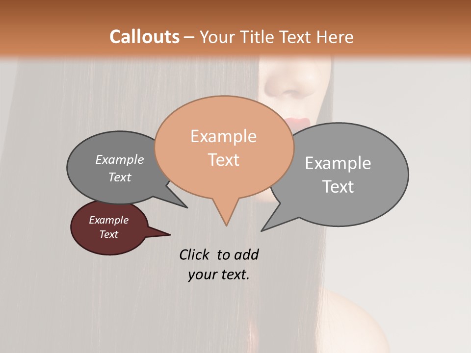 Femininity Beautiful Photo PowerPoint Template