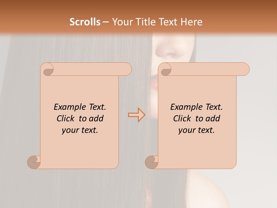 Femininity Beautiful Photo PowerPoint Template