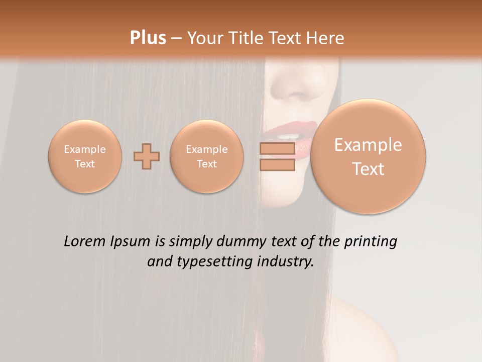 Femininity Beautiful Photo PowerPoint Template