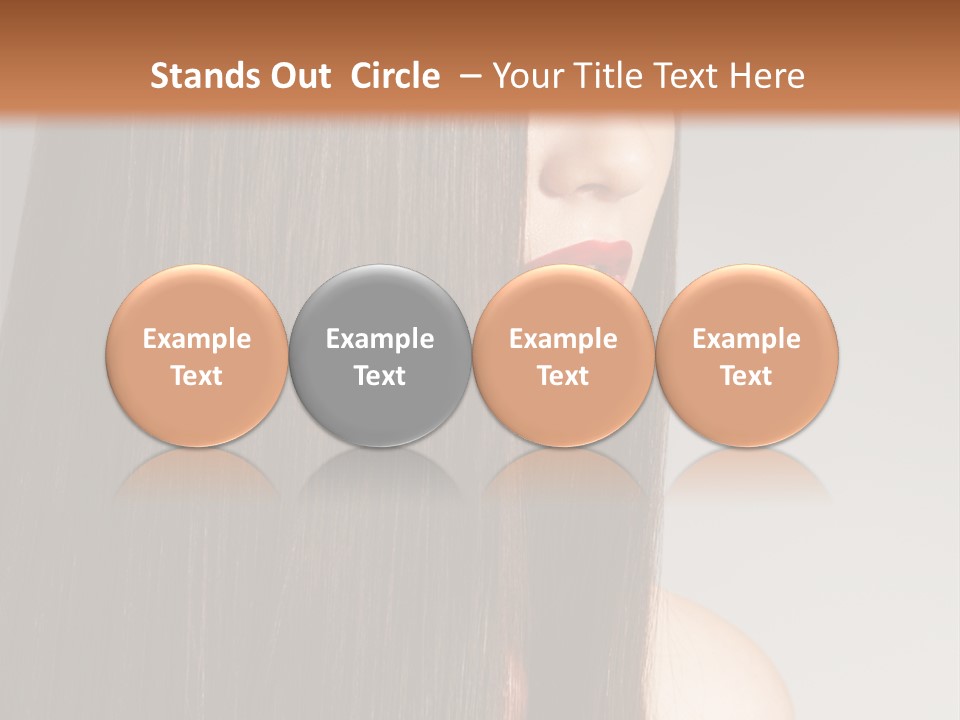 Femininity Beautiful Photo PowerPoint Template