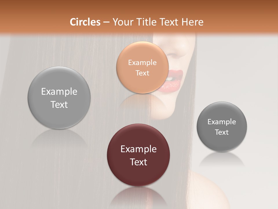 Femininity Beautiful Photo PowerPoint Template