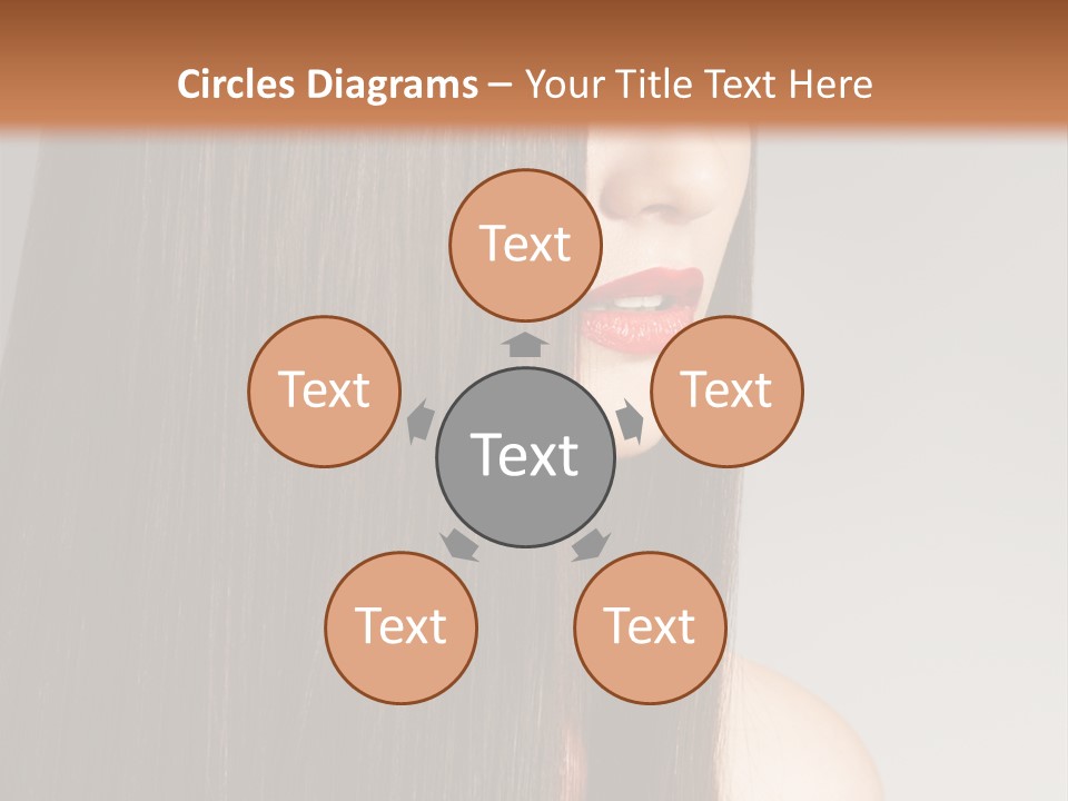 Femininity Beautiful Photo PowerPoint Template