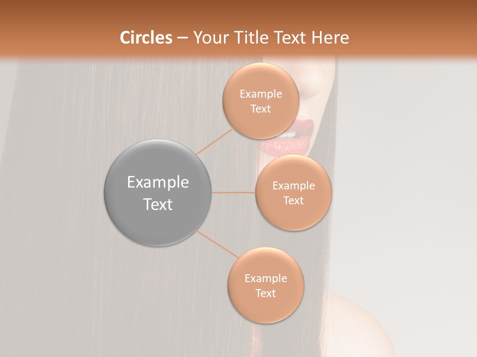 Femininity Beautiful Photo PowerPoint Template