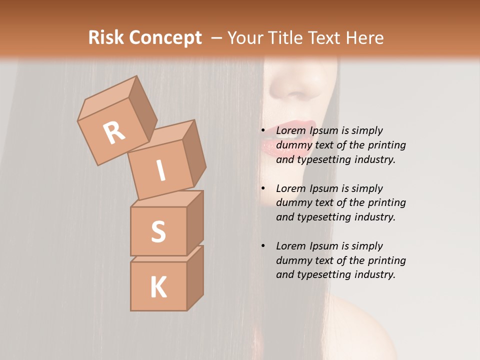 Femininity Beautiful Photo PowerPoint Template