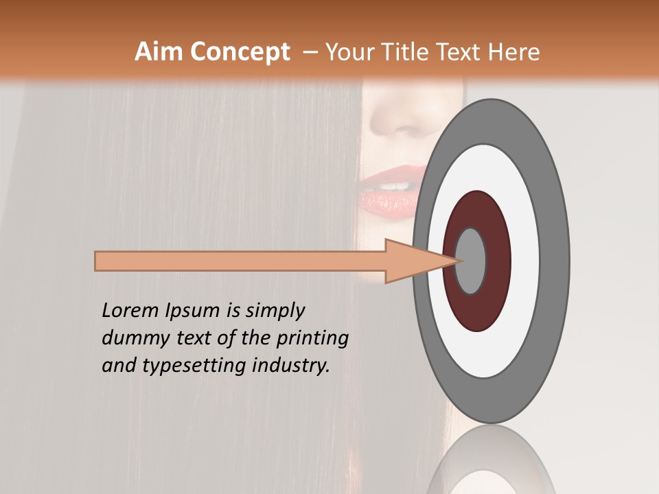 Femininity Beautiful Photo PowerPoint Template