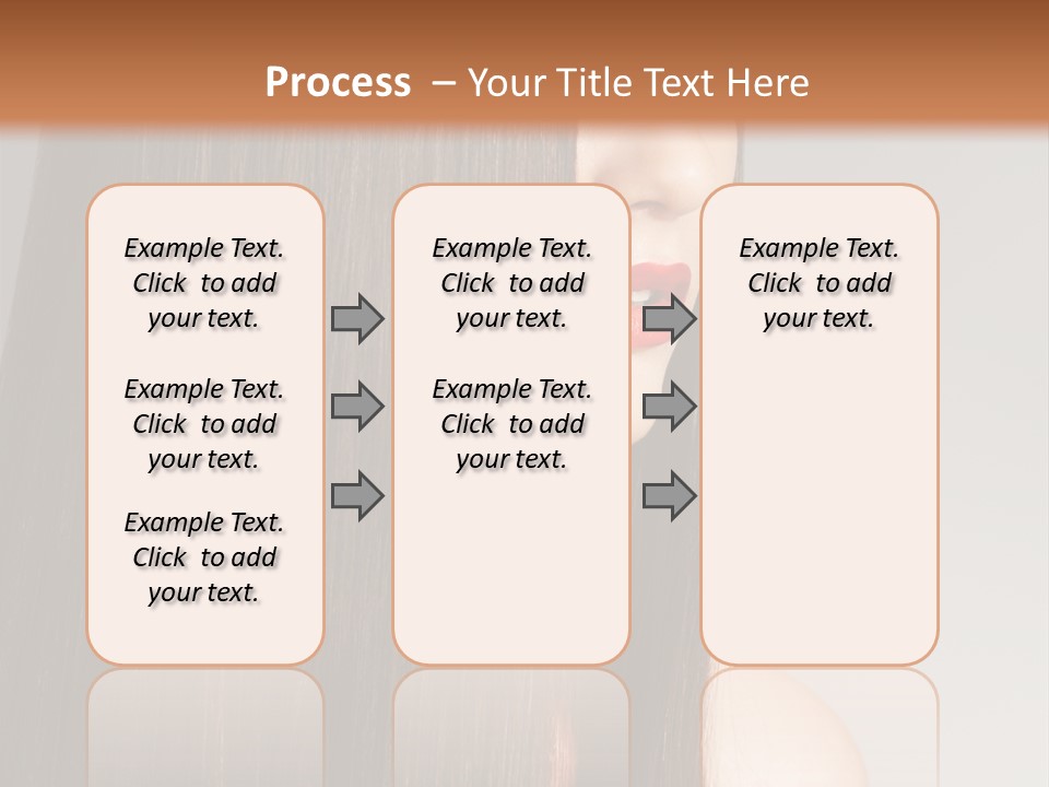 Femininity Beautiful Photo PowerPoint Template