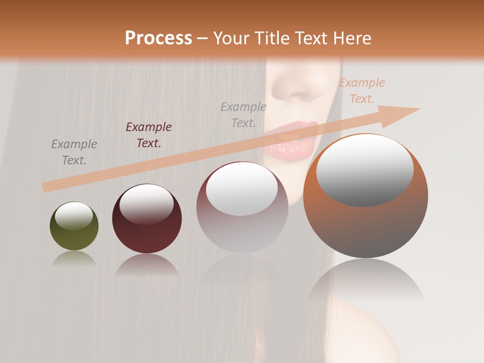 Femininity Beautiful Photo PowerPoint Template