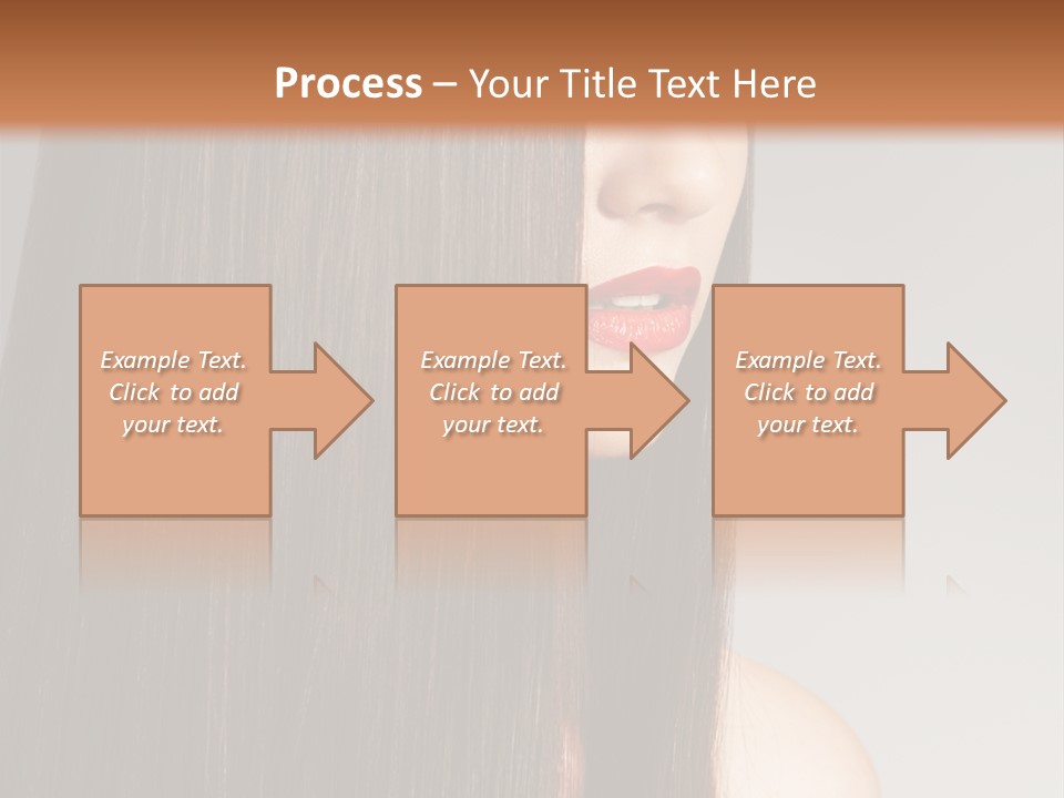 Femininity Beautiful Photo PowerPoint Template