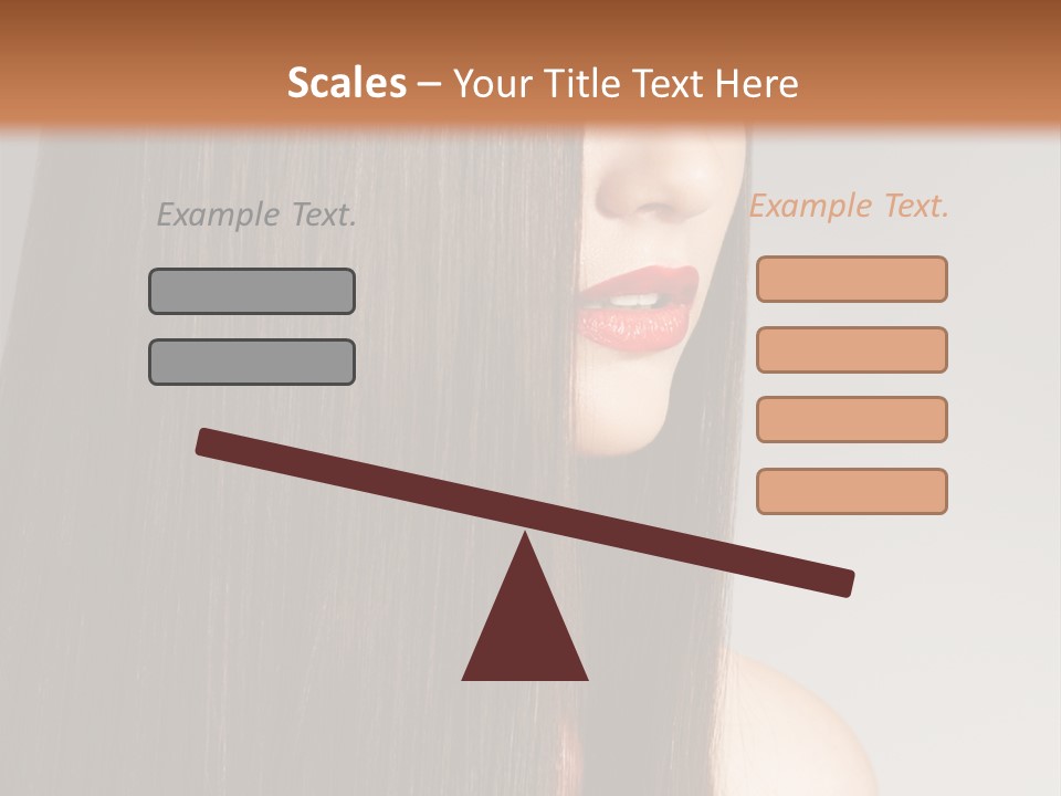 Femininity Beautiful Photo PowerPoint Template