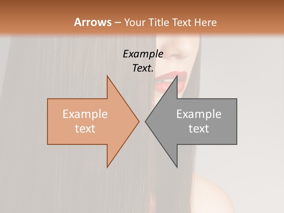 Femininity Beautiful Photo PowerPoint Template