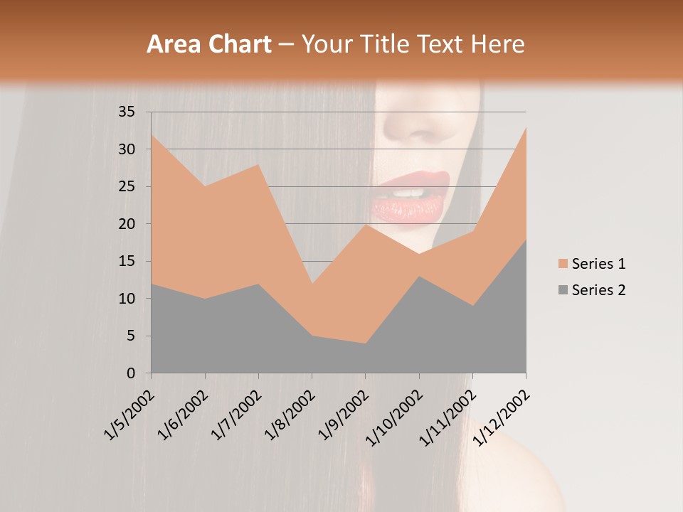 Femininity Beautiful Photo PowerPoint Template