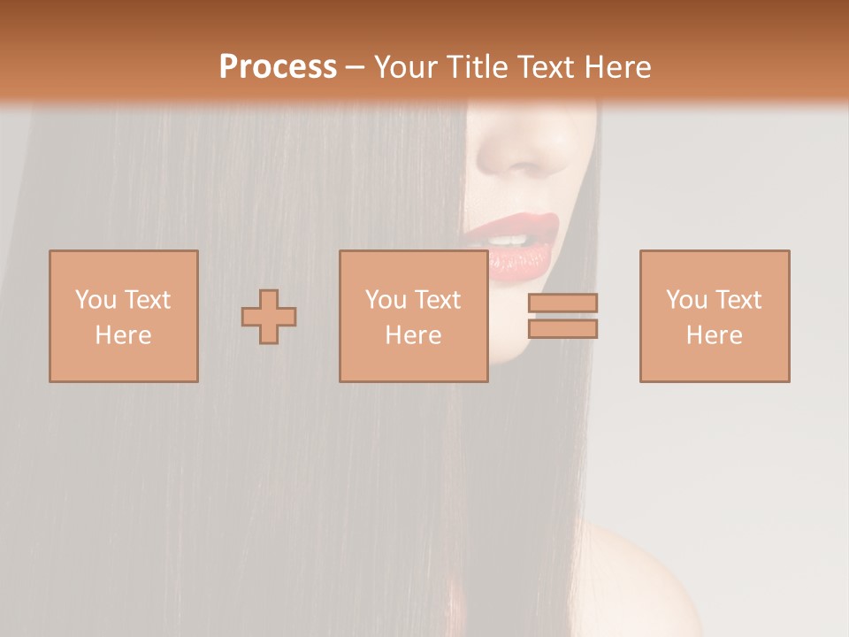 Femininity Beautiful Photo PowerPoint Template