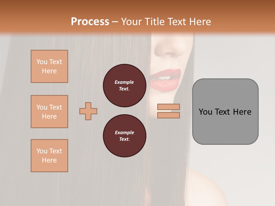Femininity Beautiful Photo PowerPoint Template