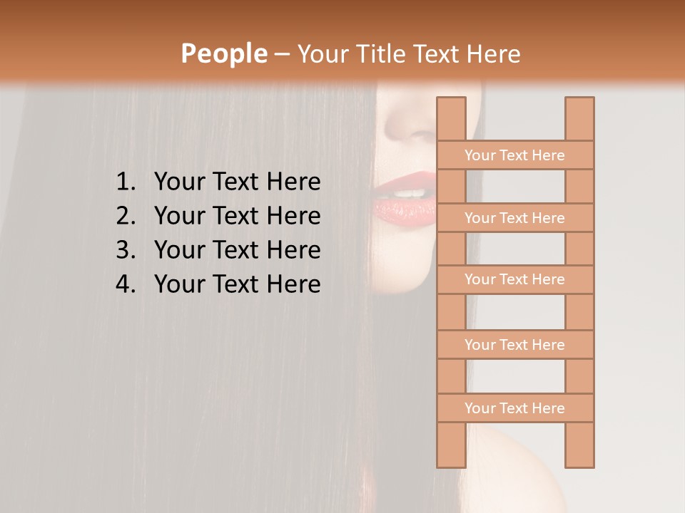 Femininity Beautiful Photo PowerPoint Template