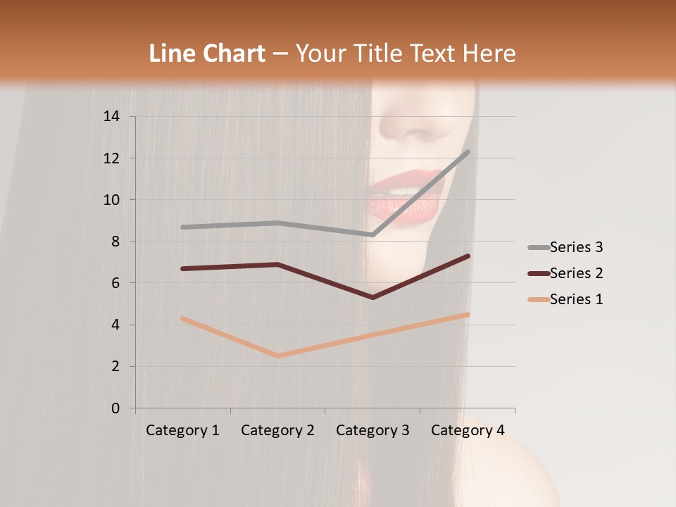 Femininity Beautiful Photo PowerPoint Template