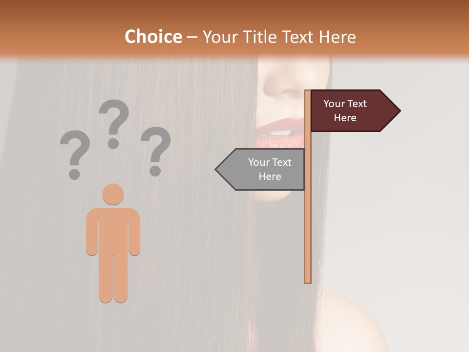 Femininity Beautiful Photo PowerPoint Template