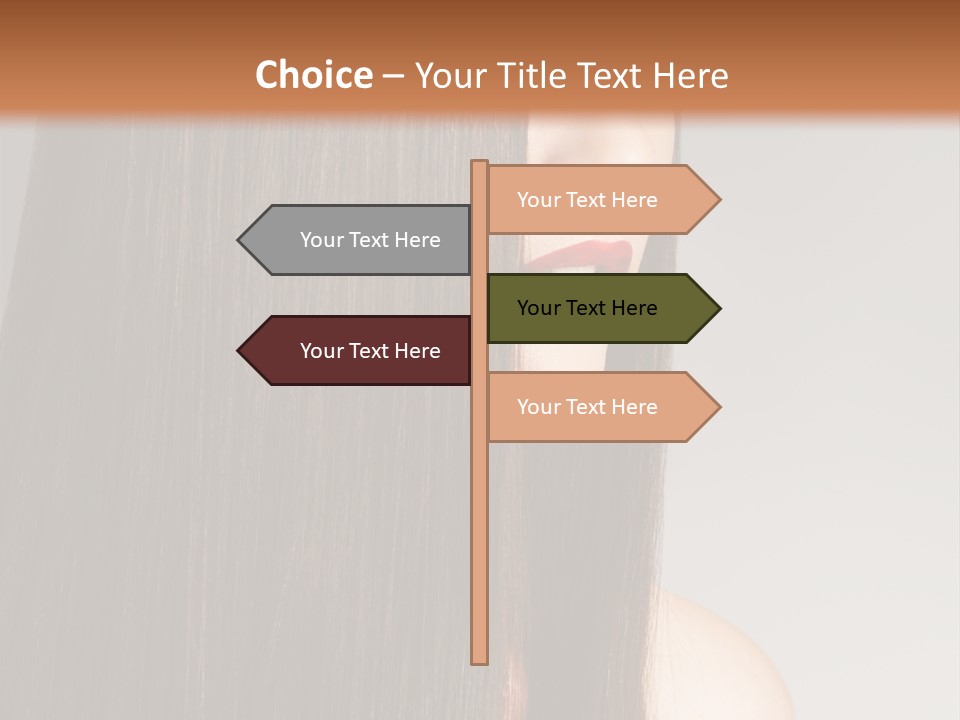 Femininity Beautiful Photo PowerPoint Template