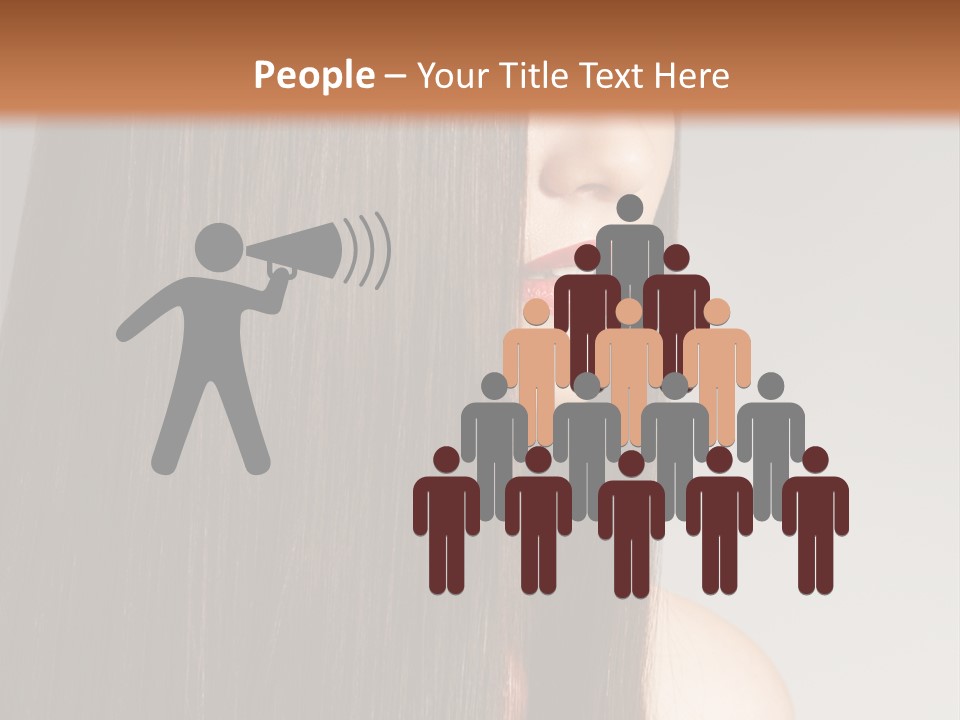 Femininity Beautiful Photo PowerPoint Template