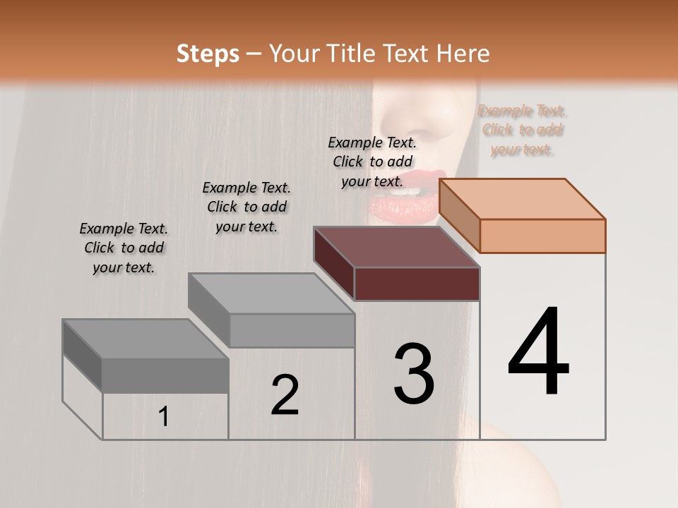 Femininity Beautiful Photo PowerPoint Template