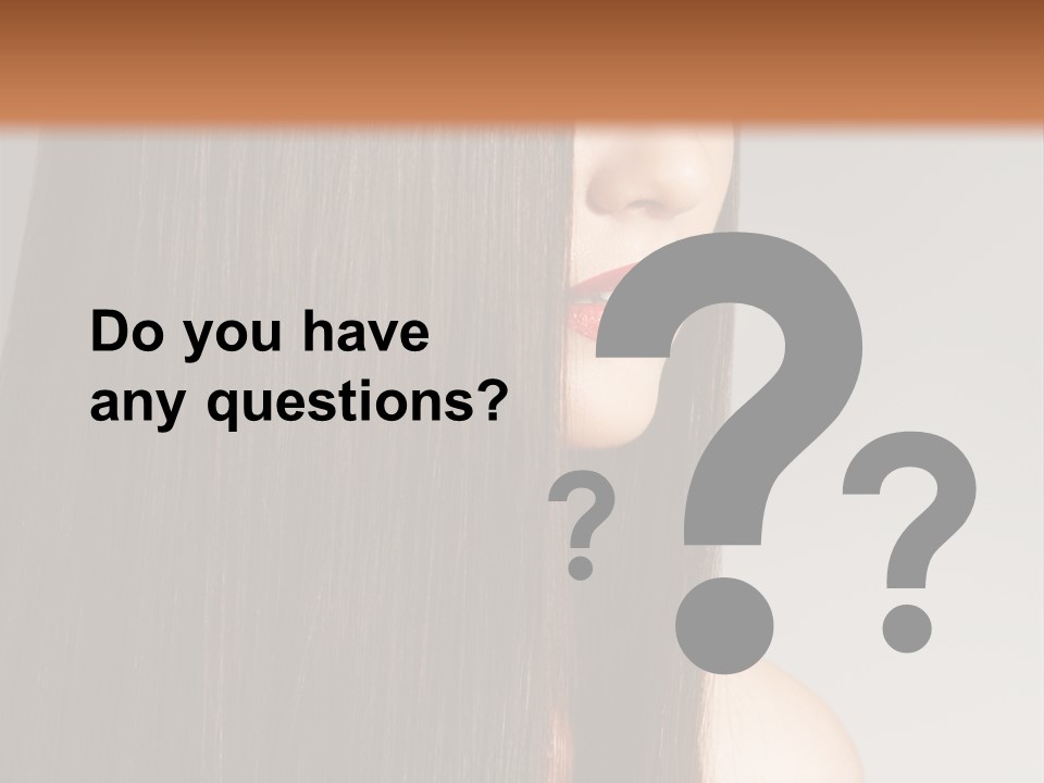 Femininity Beautiful Photo PowerPoint Template