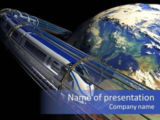 Space Technology Cloud PowerPoint Template