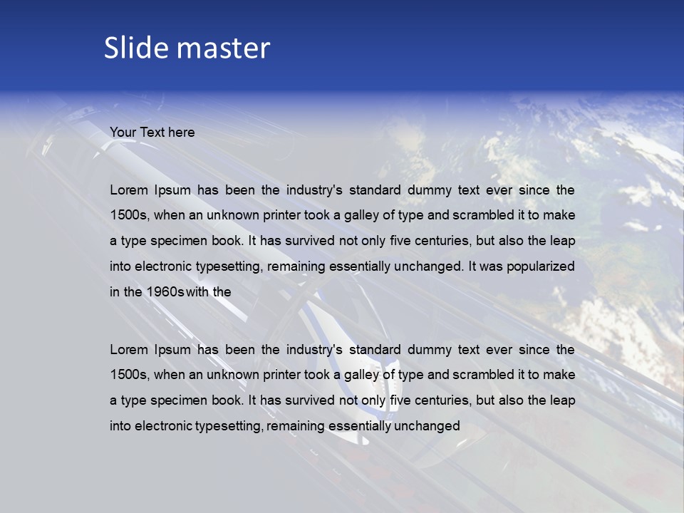 Space Technology Cloud PowerPoint Template