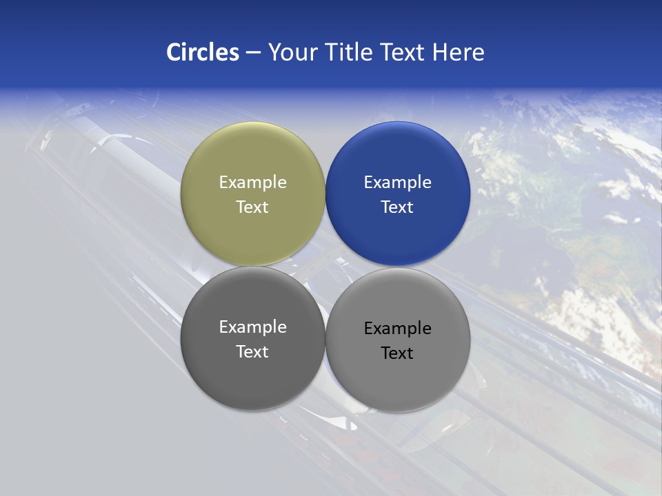 Space Technology Cloud PowerPoint Template