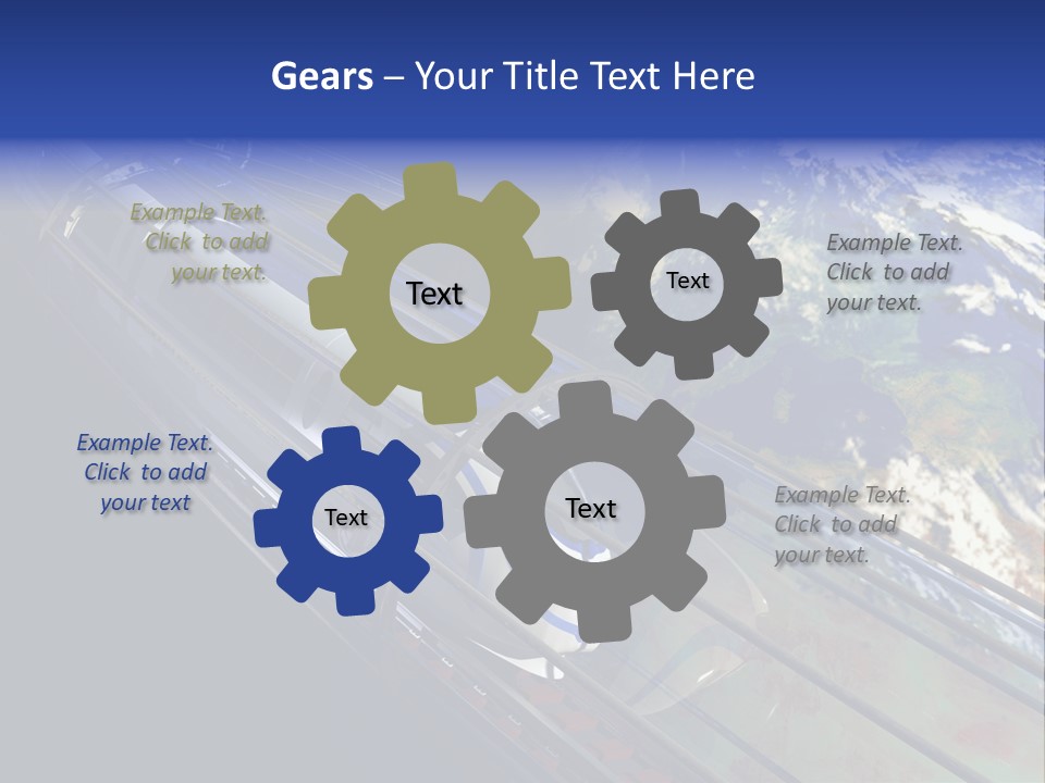 Space Technology Cloud PowerPoint Template