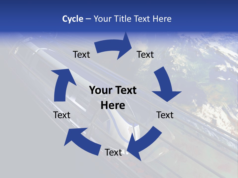 Space Technology Cloud PowerPoint Template