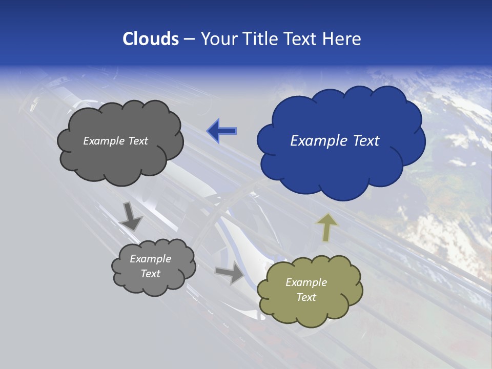 Space Technology Cloud PowerPoint Template