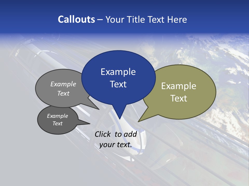 Space Technology Cloud PowerPoint Template