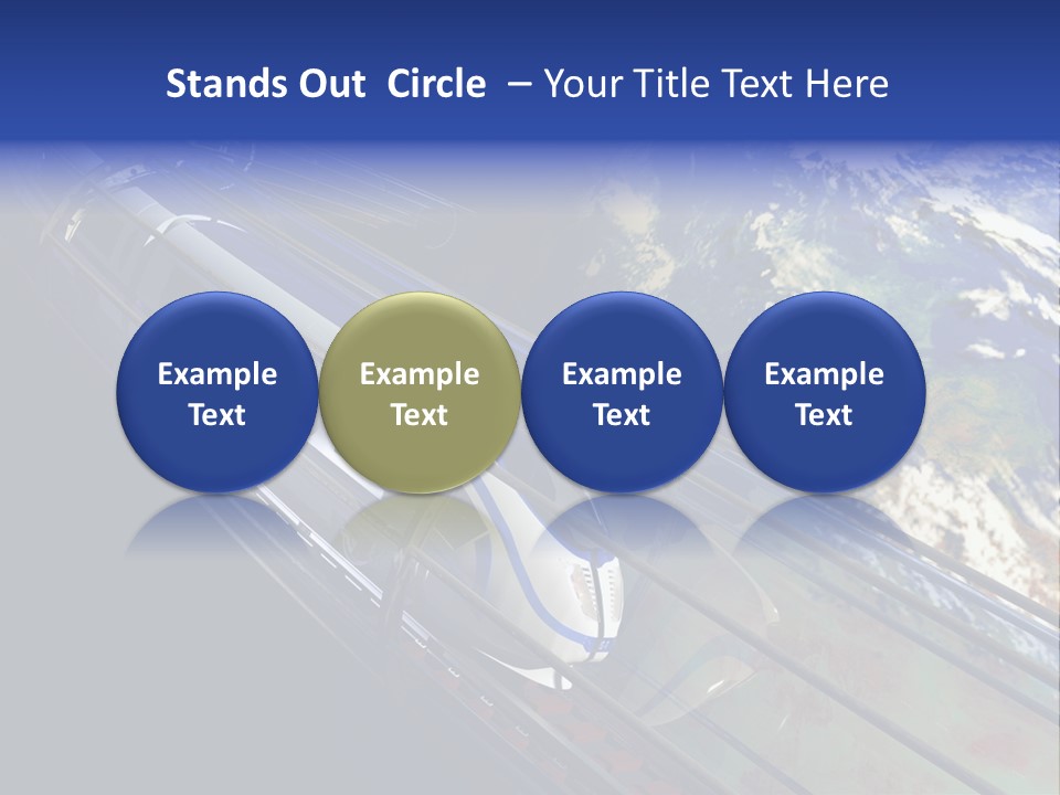 Space Technology Cloud PowerPoint Template