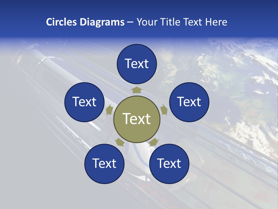 Space Technology Cloud PowerPoint Template