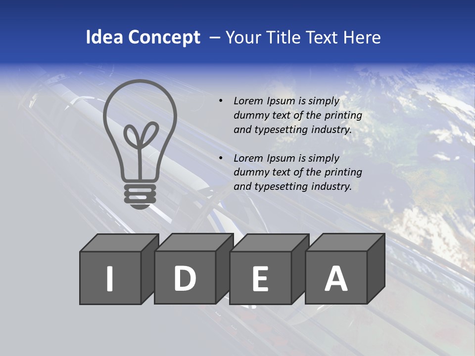 Space Technology Cloud PowerPoint Template