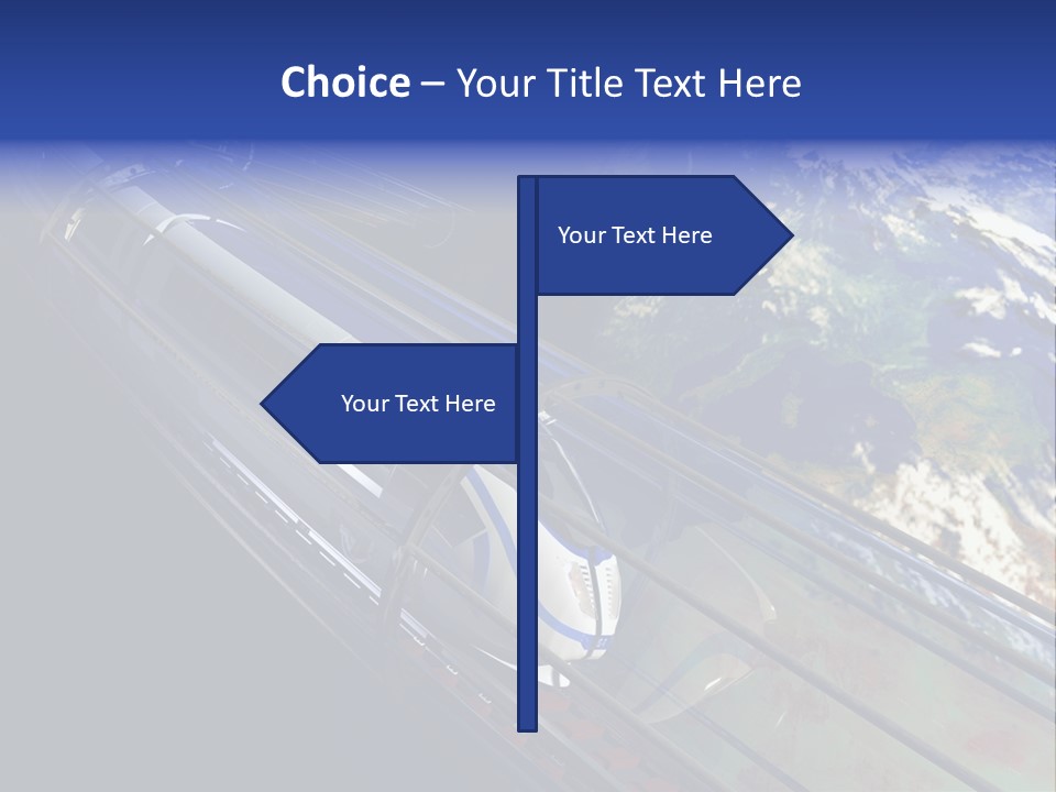 Space Technology Cloud PowerPoint Template