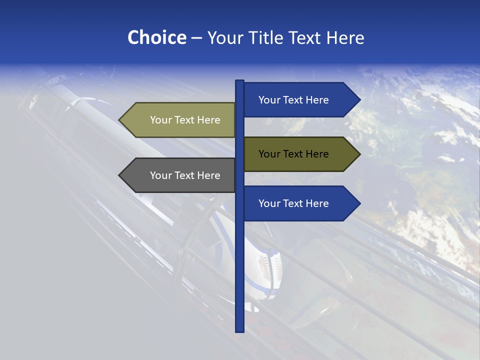 Space Technology Cloud PowerPoint Template