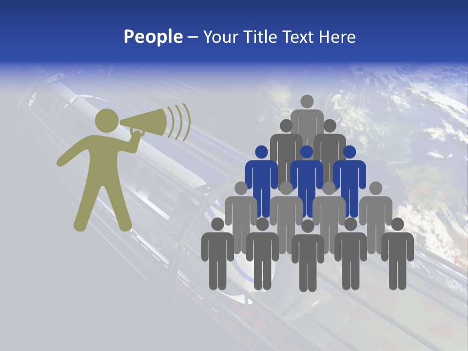 Space Technology Cloud PowerPoint Template