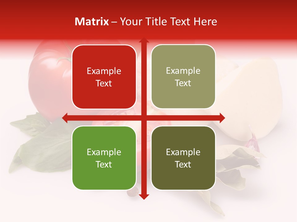 Cheese Fresh Salad PowerPoint Template