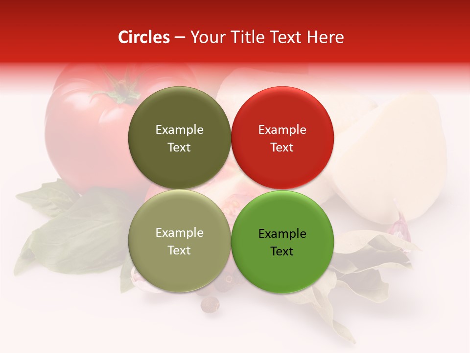 Cheese Fresh Salad PowerPoint Template