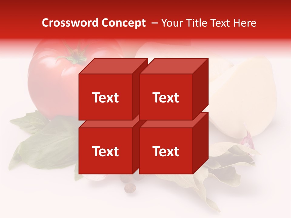 Cheese Fresh Salad PowerPoint Template