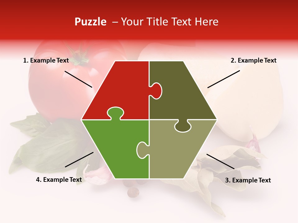 Cheese Fresh Salad PowerPoint Template