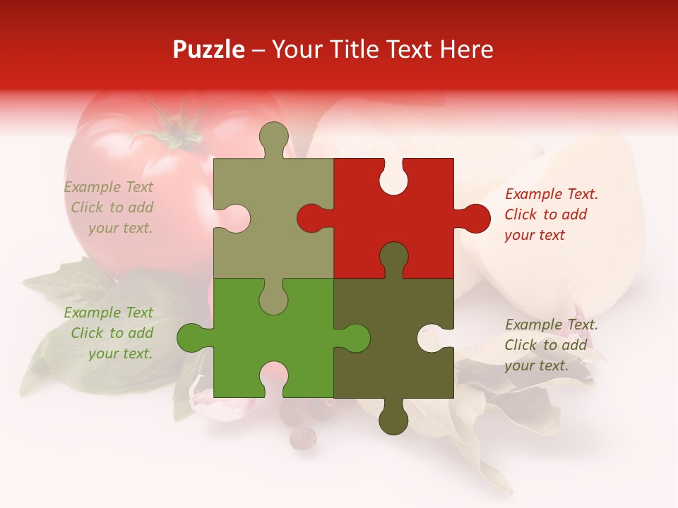 Cheese Fresh Salad PowerPoint Template