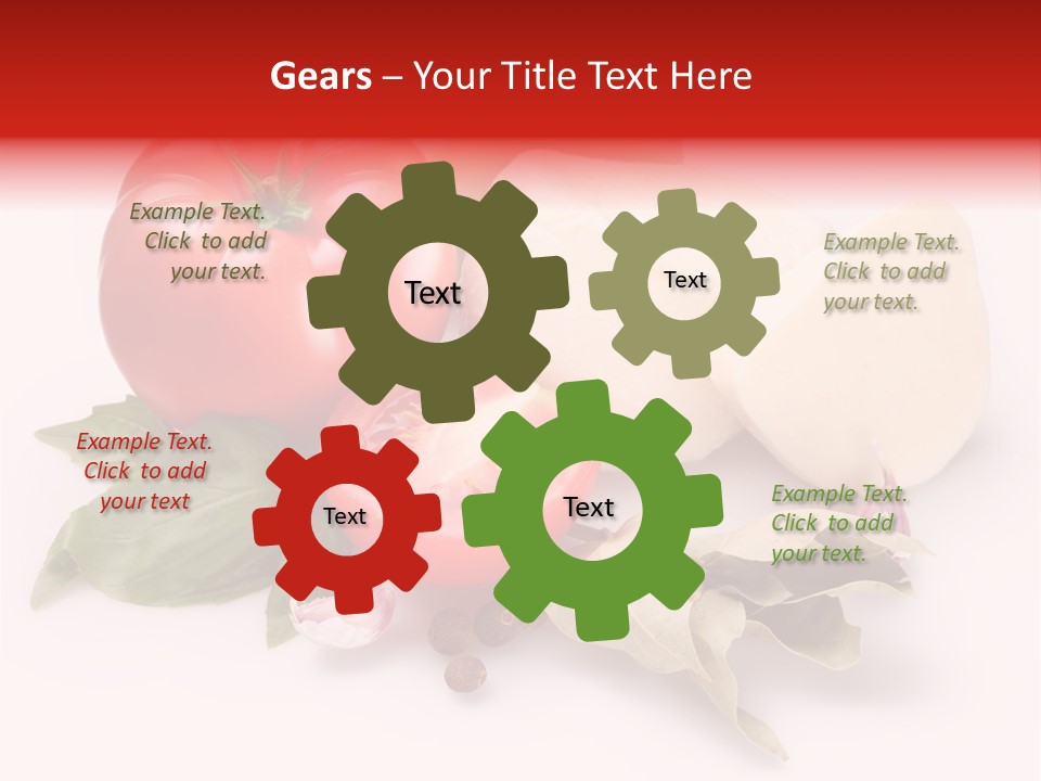 Cheese Fresh Salad PowerPoint Template